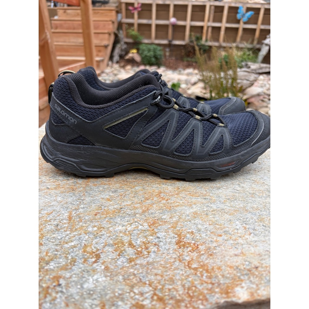 Salomon Pathfinder Mens Hiking Shoes Black Grey Trail Sneakers 405143 Size 10.5